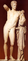 Пракситель. Гермес с младенцем Дионисом. IV в. до н.э. Олимпия, Археологический музей