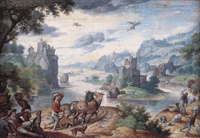 Пейзаж с падением Икара (Ханс Бойл)