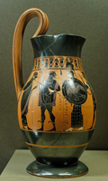 Амасис. Ольпа. Аттическая чернофигурная вазопись. 550—530 гг. до н. э. Париж, Лувр