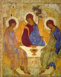 Троица (Андрей Рублёв. 1420-е гг.)