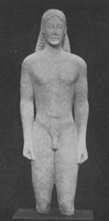 Курос из храма Аполлона Птооса в Беотии, VI в. до н.э.