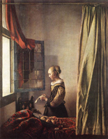 Девушка, читающая письмо у окна (Ян Вермеер Делфтский. 1657)