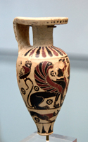 Сфинксы и совы. Коринфский арибалл. Около 630 до н.э. Государственное Античное собрание, Мюнхен.jpg
