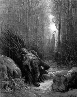 Иллюстрация к басне Смерть и Лесоруб (Г. Доре)