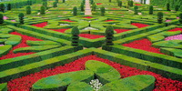 Регулярный сад замка Вилландри (Франция)