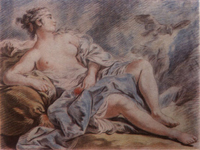 Венера с голубями (Л.М. Бонне. Карандашная манера по рисунку Ф. Буше)