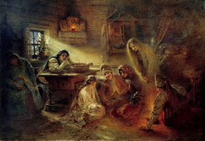 Святочные гадания (К.Е. Маковский, 1890-е г.)