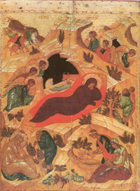 Рождество Христово (икона XV в.)