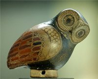 Арибалл в форме совы. Коринф, 2-я пол. VII в. до н.э. Париж, Лувр