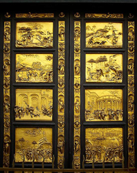 Райские врата баптистерия собора Санта-Мария дель Фьоре во Флоренции (Л. Гиберти. 1404—24 гг.)