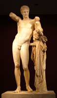 Пракситель. Гермес с младенцем Дионисом. Археологический музей Олимпии, Олимпия