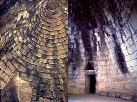 Сокровищница Атрея (гробница Агамемнона). 14 в. до н.э. внутри